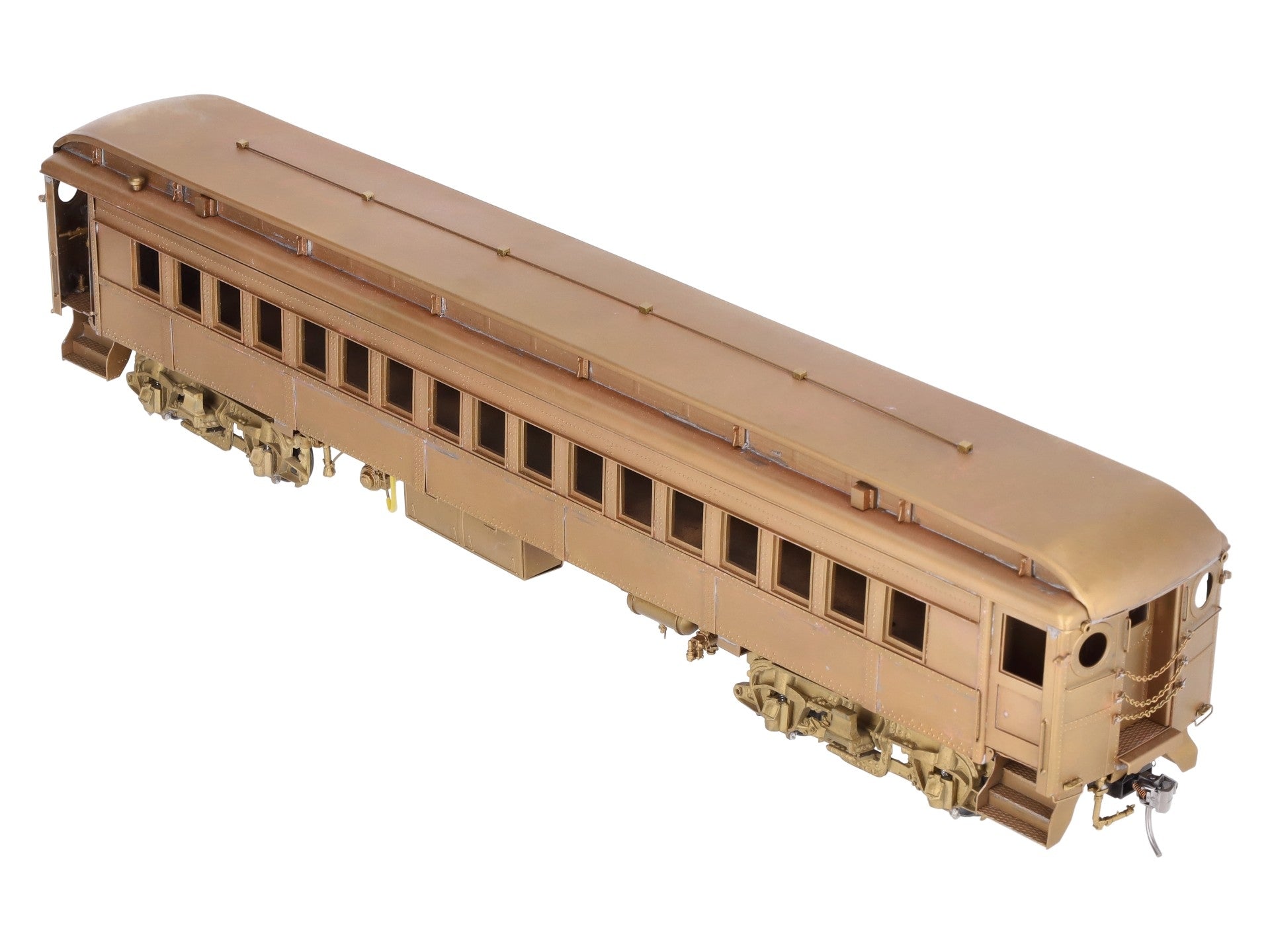 NJ Custom Brass 723 O Gauge Brass Pennsylvania R.R. P-54 Coach Car (2-Rail) EX/Box