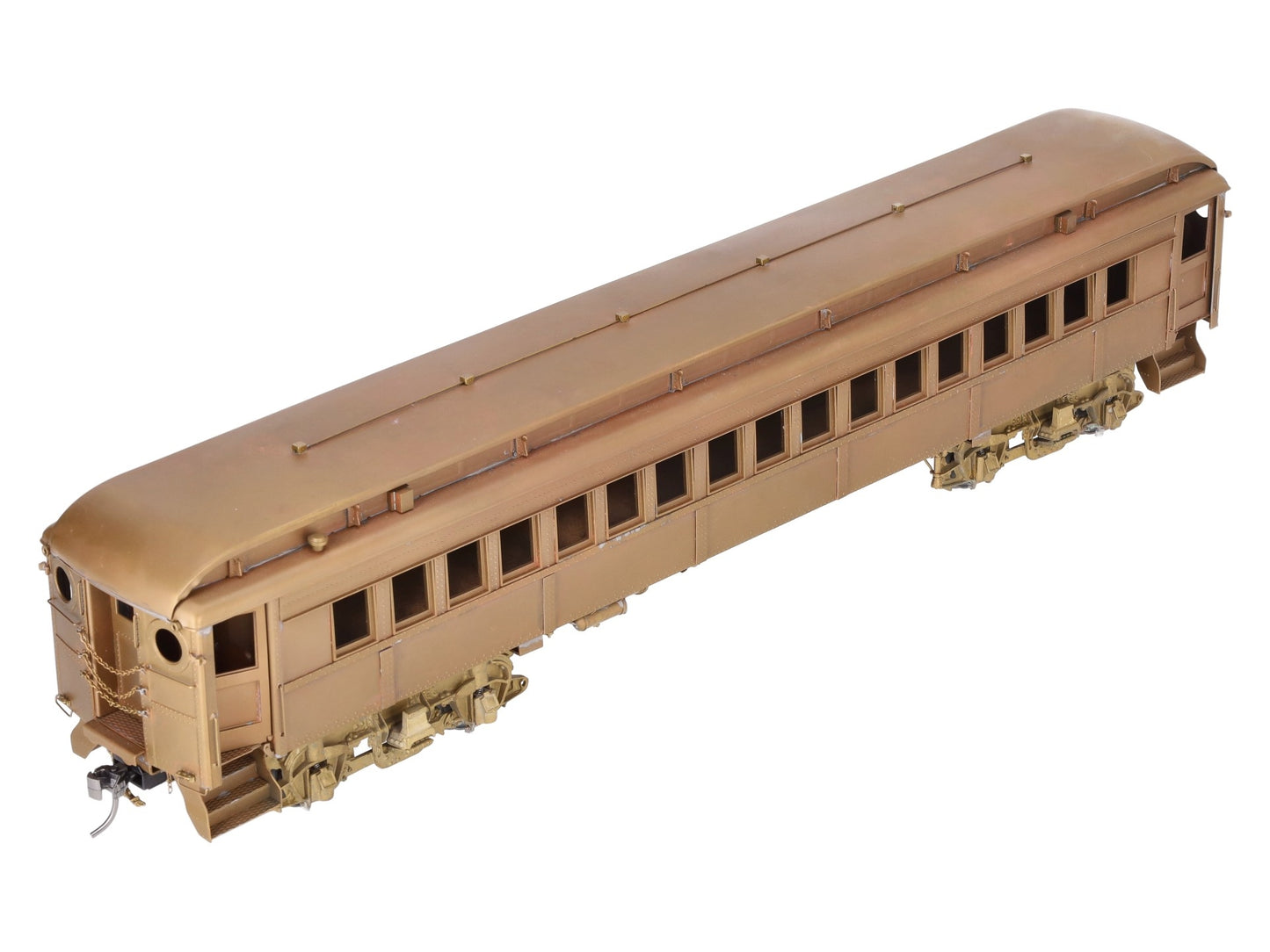 NJ Custom Brass 723 O Gauge Brass Pennsylvania R.R. P-54 Coach Car (2-Rail) EX/Box
