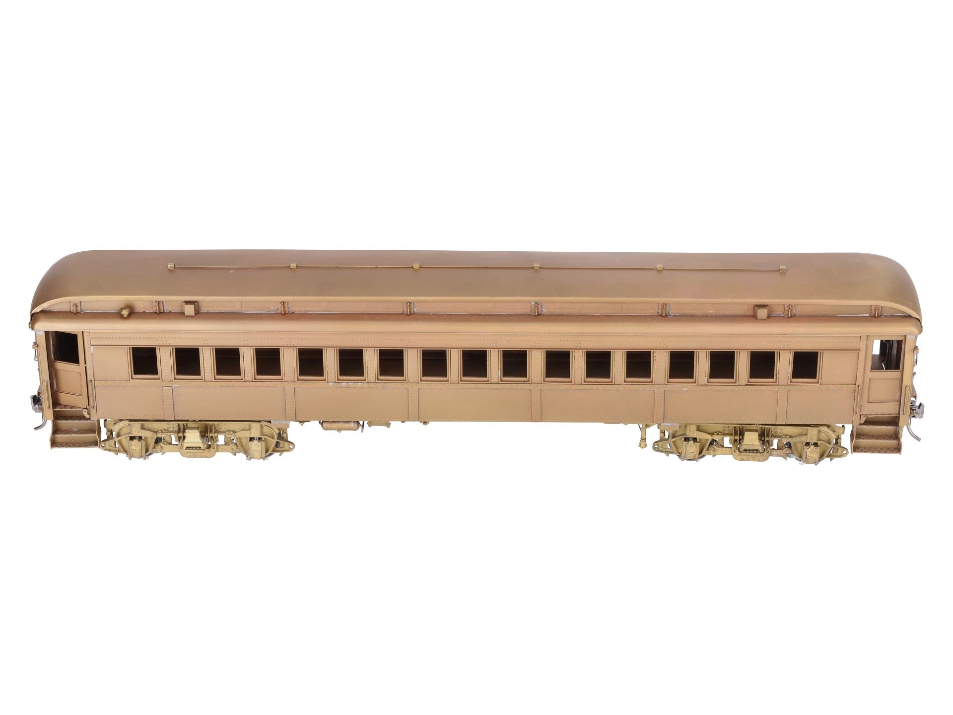 NJ Custom Brass 723 O Gauge Brass Pennsylvania R.R. P-54 Coach Car (2-Rail) EX/Box