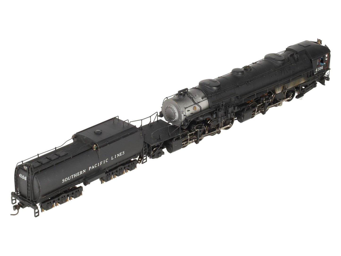 Max Gray HO Scale Brass SP AC-4 Cab Forward Steam Loco & Tender- Painted/Box