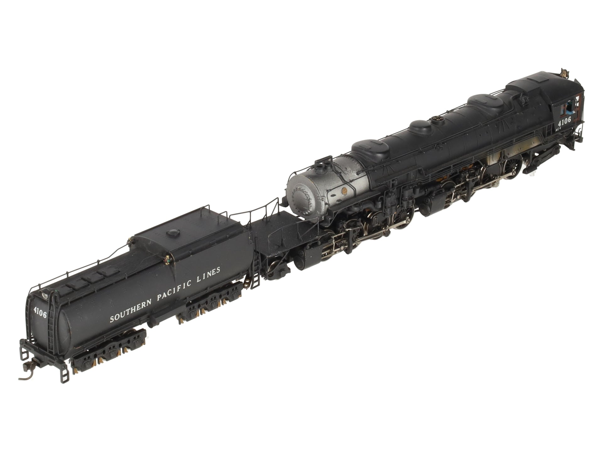 Max Gray HO Scale Brass SP AC-4 Cab Forward Steam Loco & Tender- Painted/Box