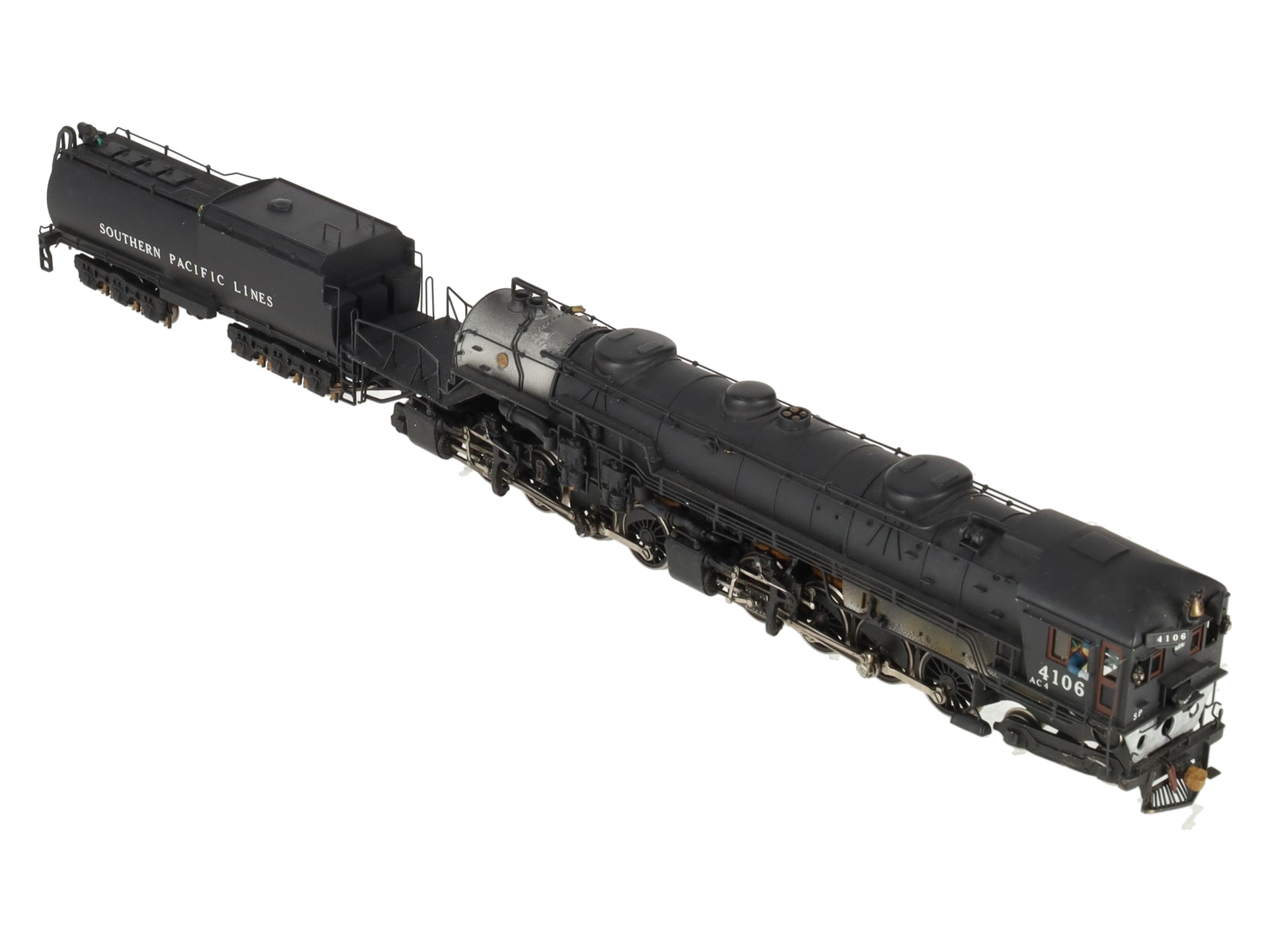 Max Gray HO Scale Brass SP AC-4 Cab Forward Steam Loco & Tender- Painted/Box