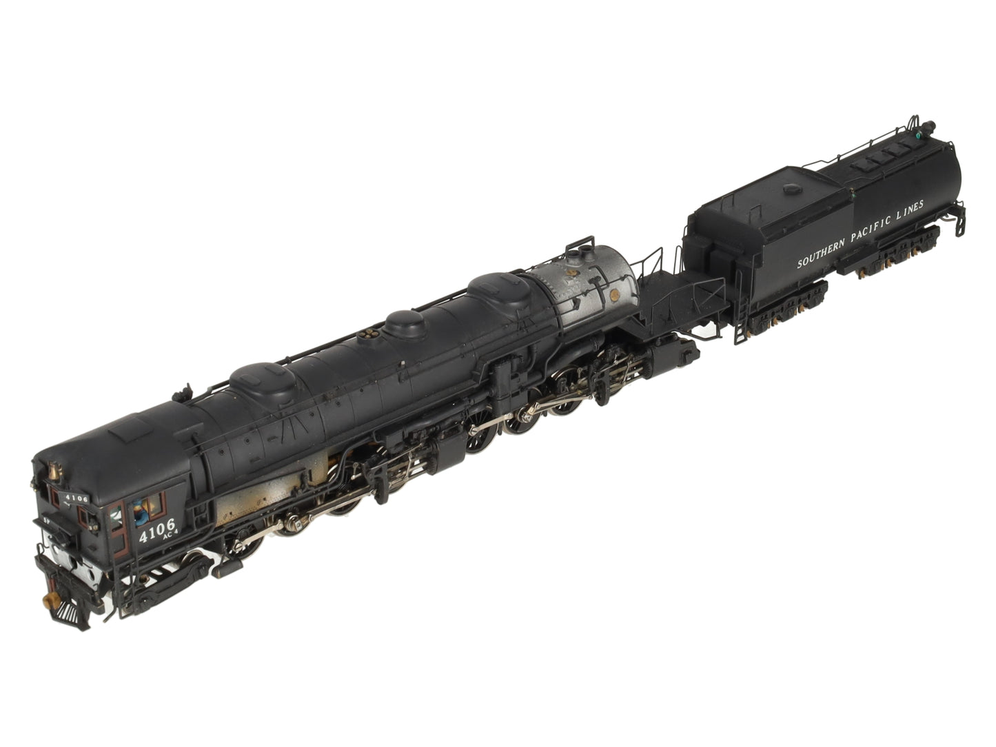 Max Gray HO Scale Brass SP AC-4 Cab Forward Steam Loco & Tender- Painted/Box
