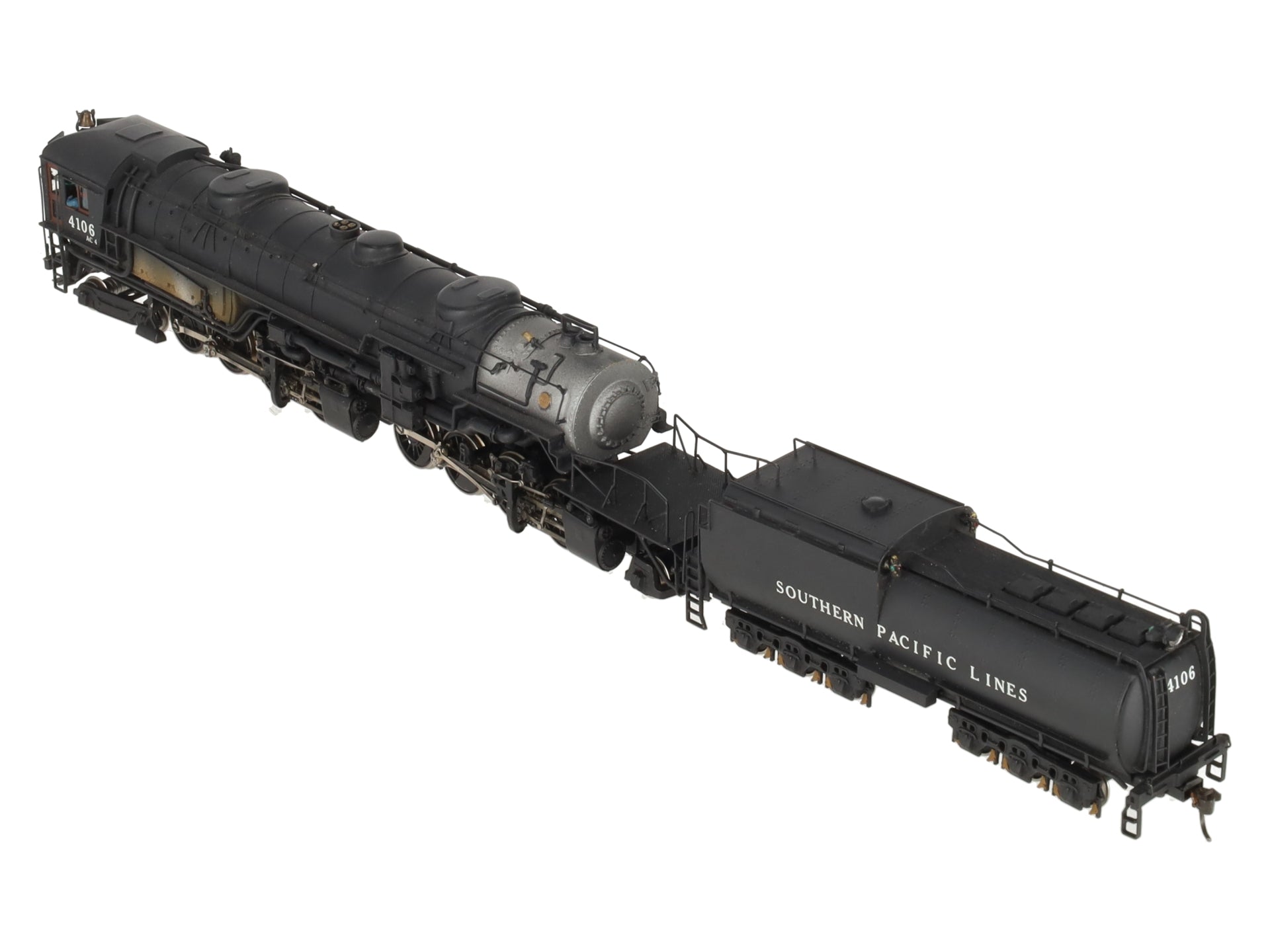Max Gray HO Scale Brass SP AC-4 Cab Forward Steam Loco & Tender- Painted/Box