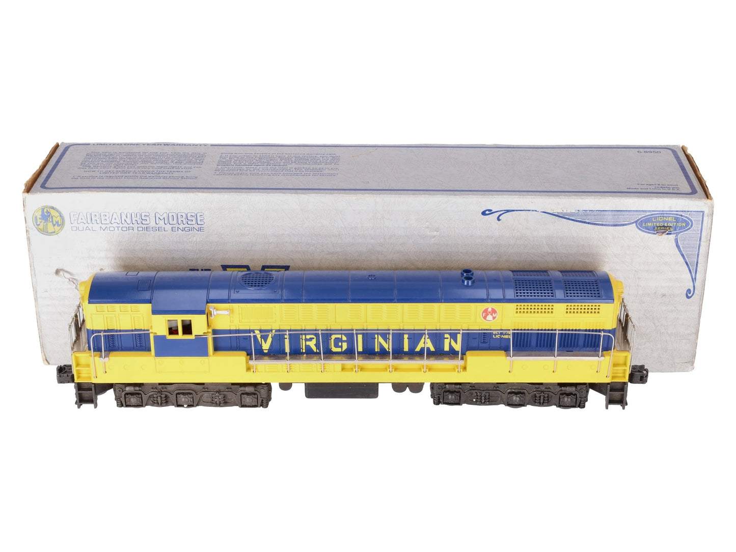 Lionel 6-8950 O Gauge Virginian FM Trainmaster Diesel Locomotive EX/Box