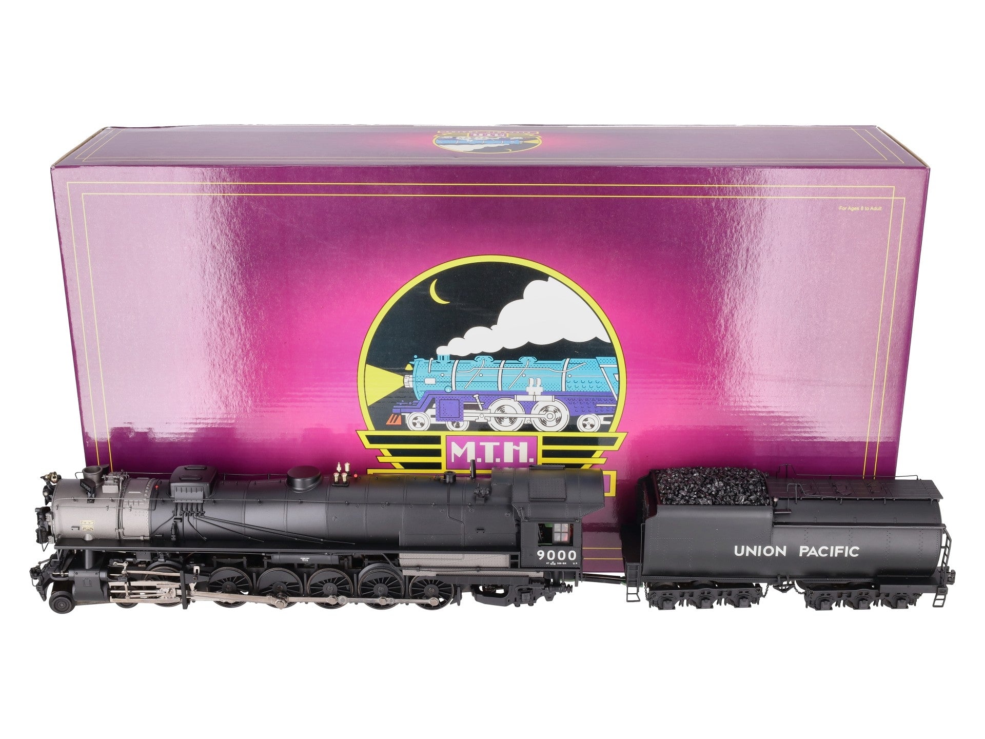MTH 20-3293-1 Union Pacific 4-12-2 Steam Locomotive & Tender #9000 with PS2 EX/Box