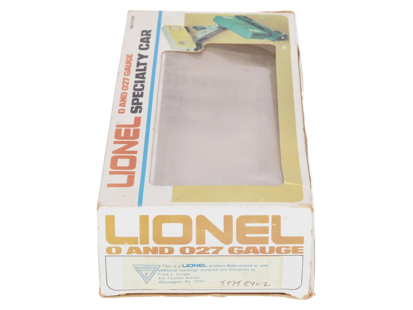 Lionel TTM-8402 O Gauge Toy Train Museum Boxcar VG/Box