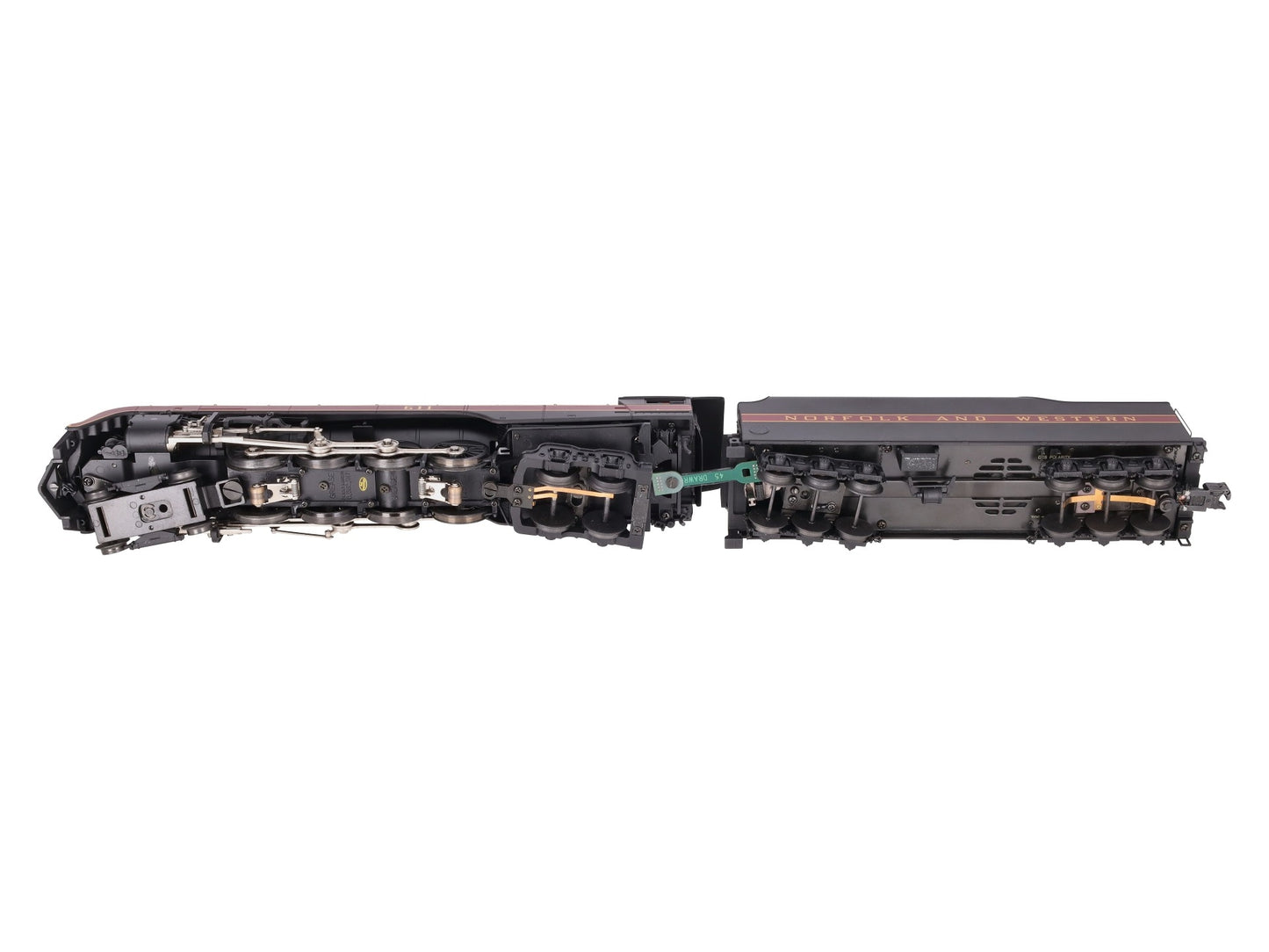 MTH 20-3364-1 N&W 4-8-4 J Steam Engine w/PS2 (Hi-Rail Wheels) #611 EX/Box