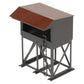 HO Scale Painted Brass Coal Bunker EX