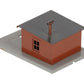 HO Scale Painted Brass Building EX