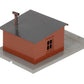 HO Scale Painted Brass Building EX