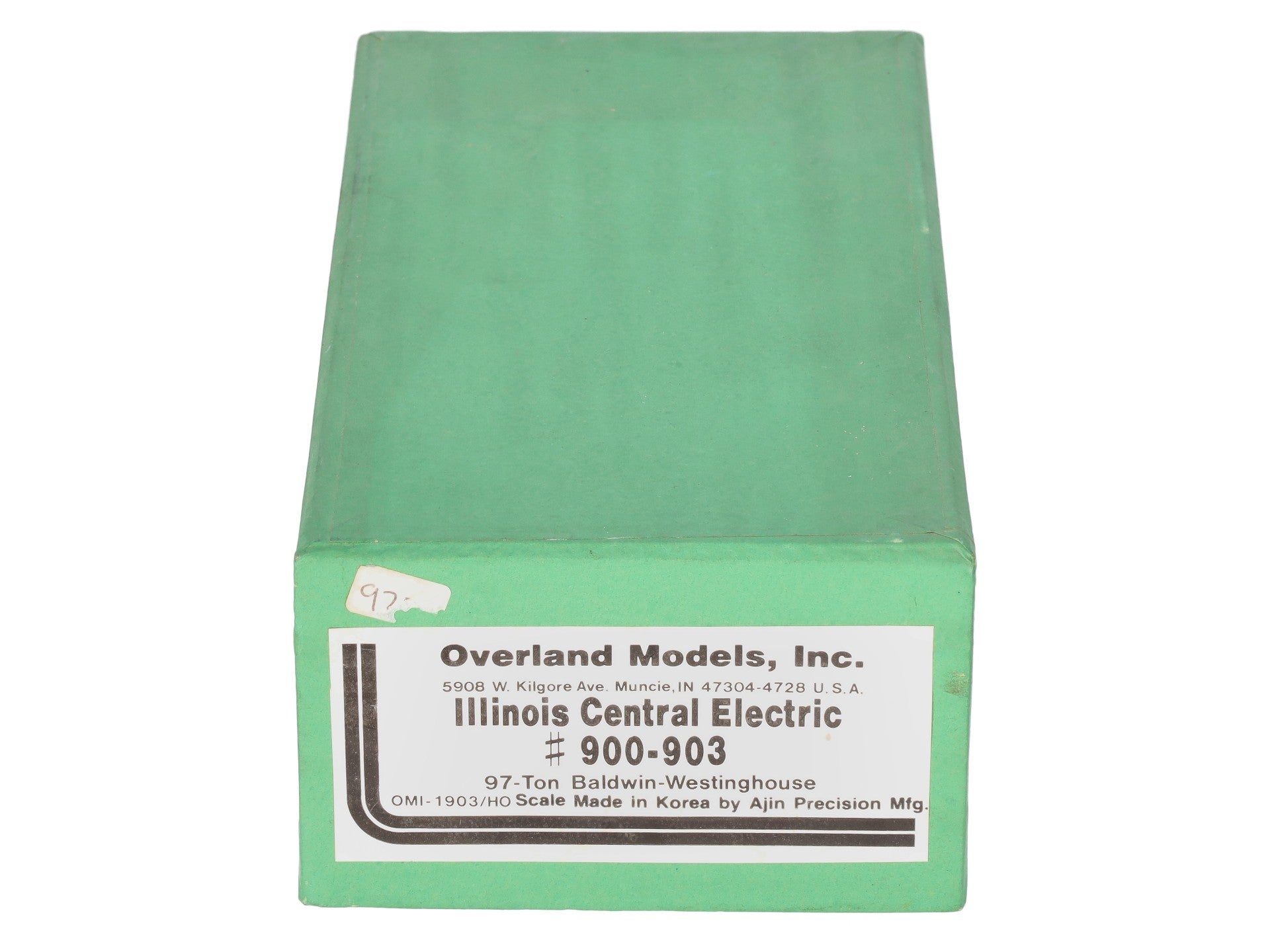 Overland OMI-1903 HO Brass Illinois Central electric 97-Ton Baldwin-Westinghouse EX/Box