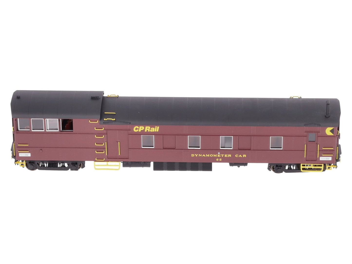 Overland 3346.2 HO BRASS CP Rail Dynamometer Car #62 w/Partial Interior LN/Box