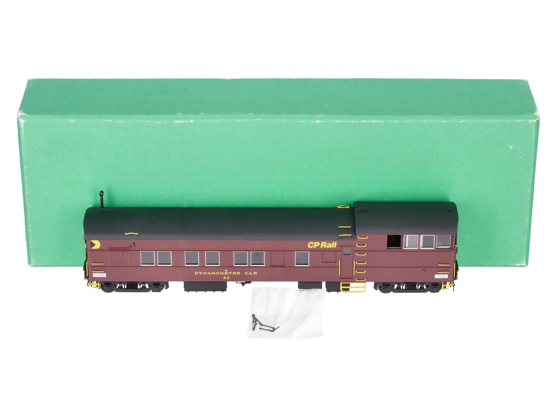 Overland 3346.2 HO BRASS CP Rail Dynamometer Car #62 w/Partial Interior LN/Box