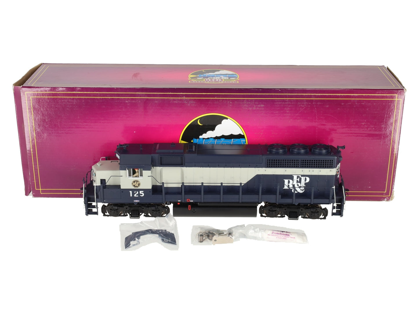 MTH 22-21467-2 O Gauge RF&P GP-40 Diesel Locomotive #125 w/ PS3 EX/Box