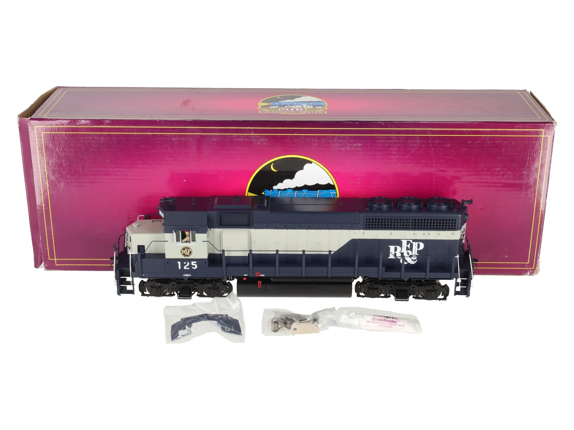 MTH 22-21467-2 O Gauge RF&P GP-40 Diesel Locomotive #125 w/ PS3 EX/Box