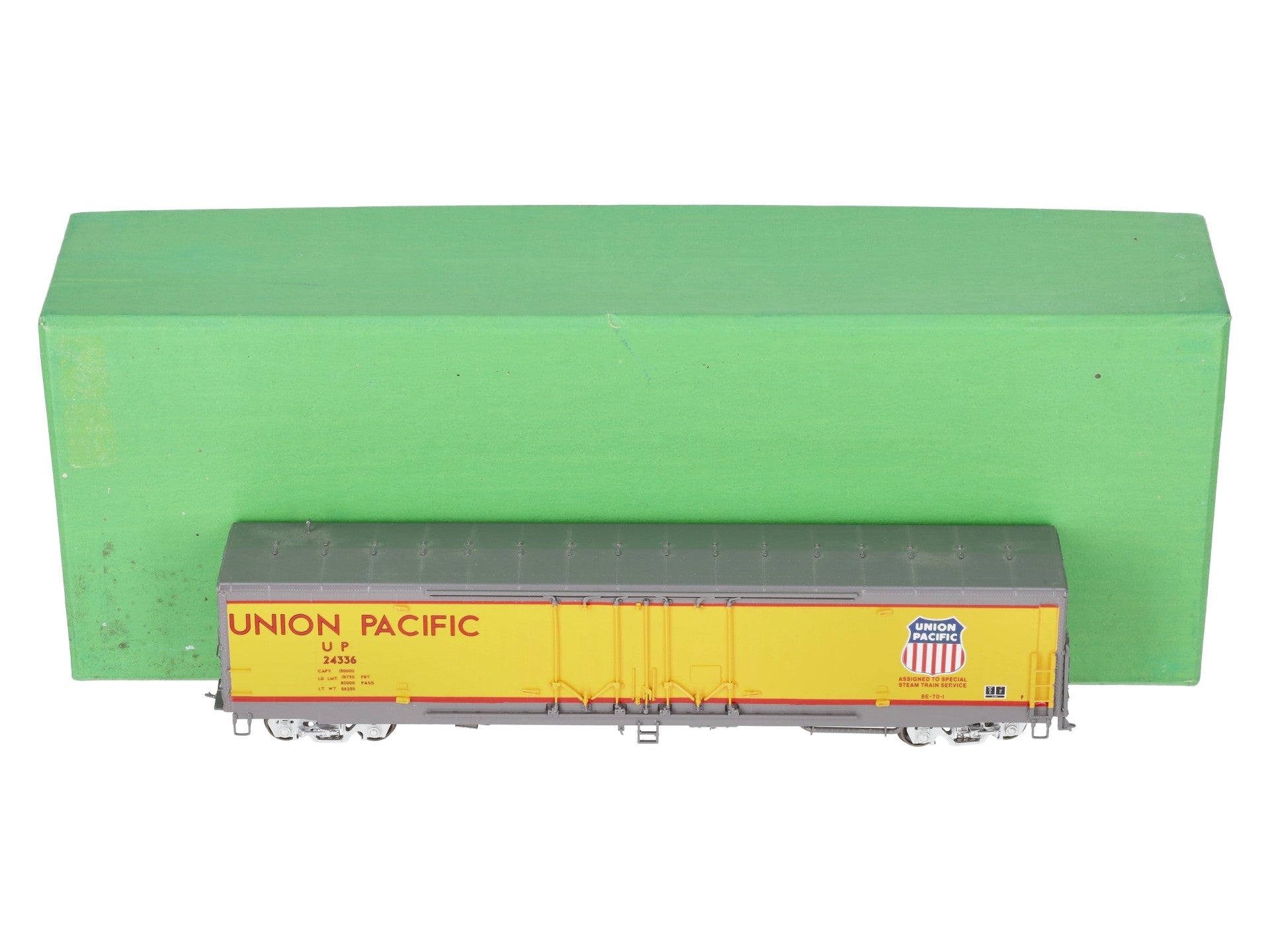 Overland 3344.1 HO Scale Brass Union Pacific Boxcar #24336 EX/Box