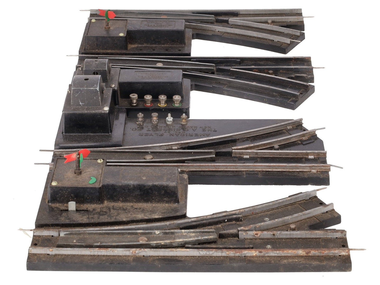 American Flyer Vintage S Postwar Left & Right Switches #722A & 720 [4] VG
