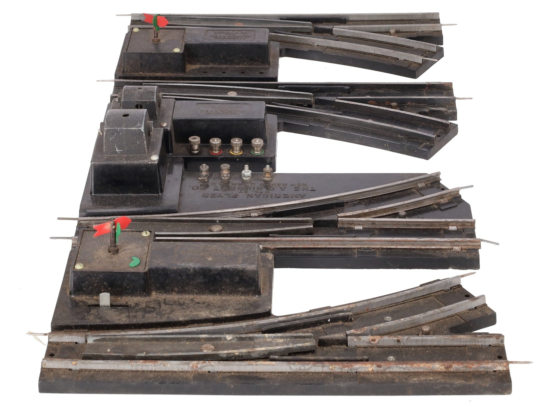 American Flyer Vintage S Postwar Left & Right Switches #722A & 720 [4] VG