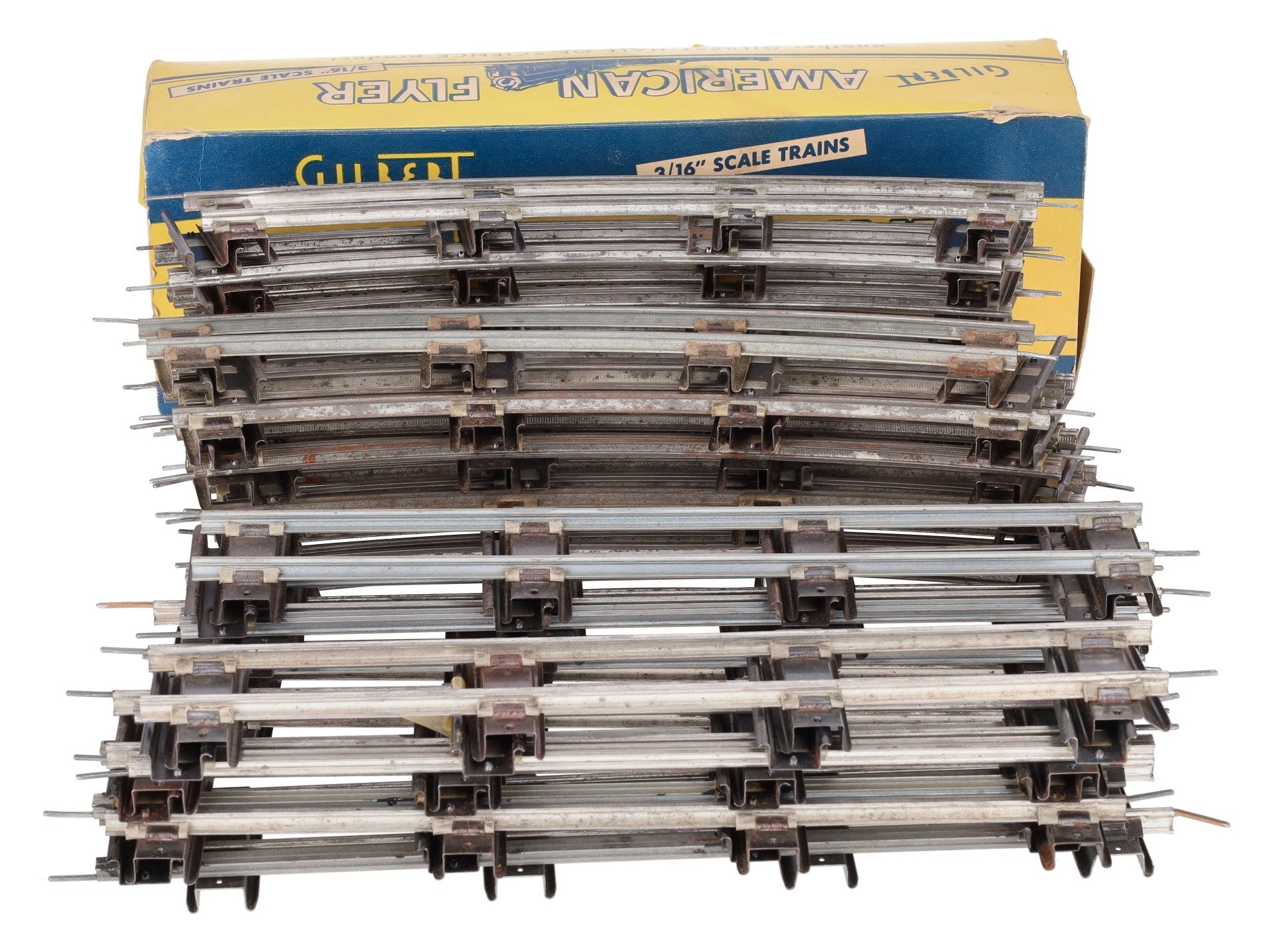 American Flyer Vintage S Straight & Curved Track Sections #702 & Other [36] VG
