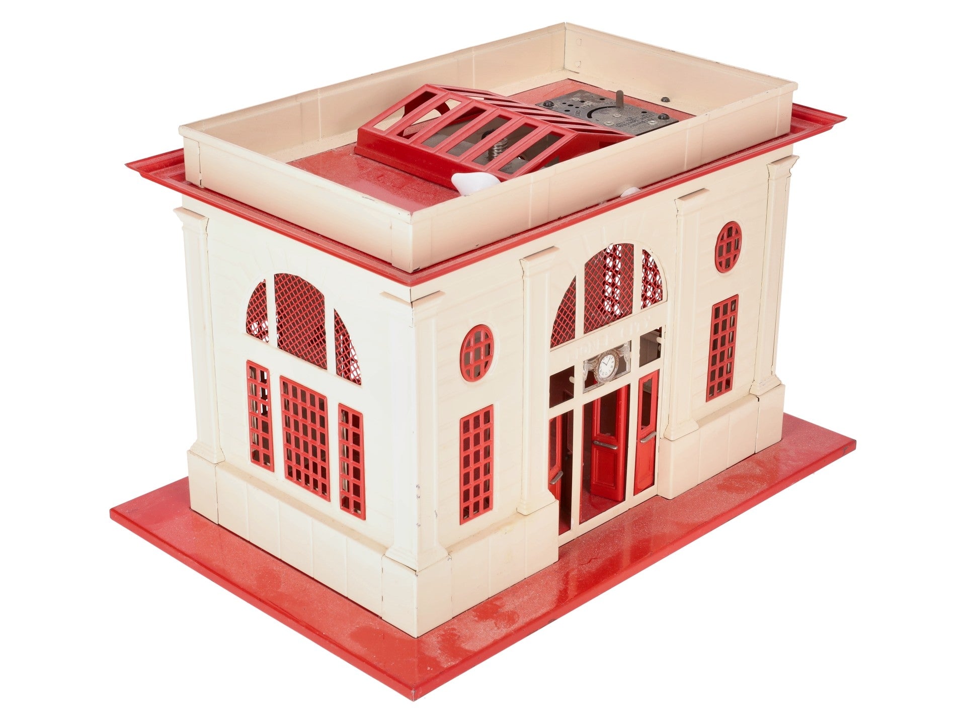 Lionel 115 O Gauge Vintage Lighted Tinplate Passenger Station VG/Box