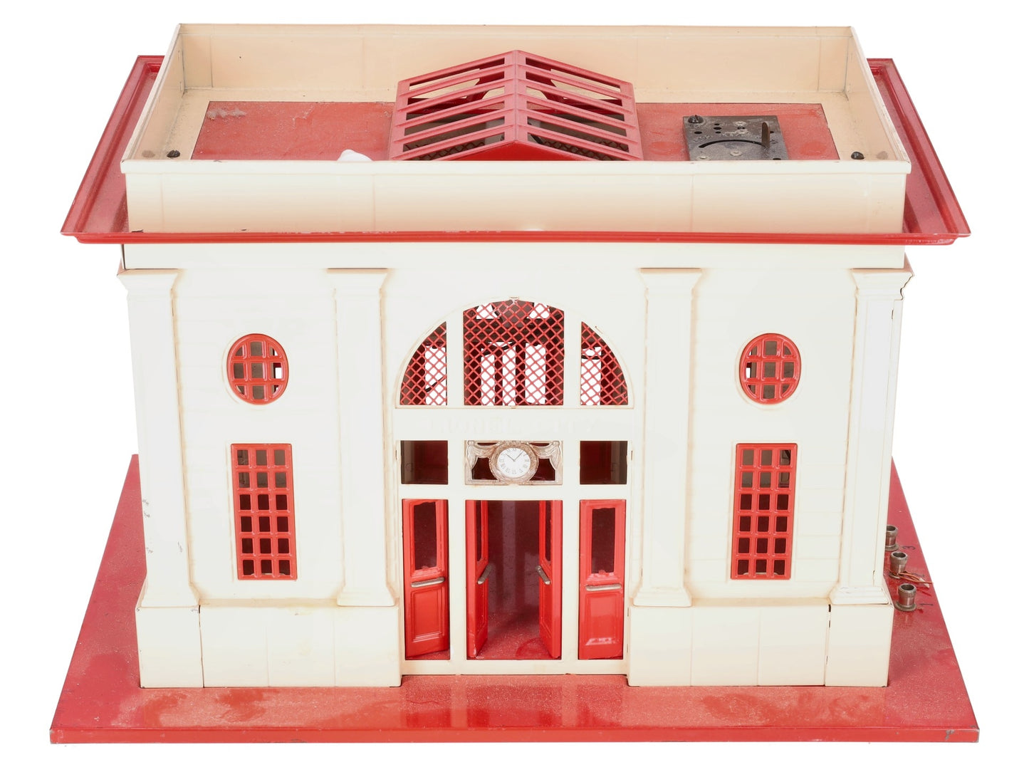 Lionel 115 O Gauge Vintage Lighted Tinplate Passenger Station VG/Box