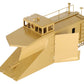 NJ Custom Brass RS-637-0 O BRASS G&A Steel Winged Snow Plow -2 Rail-Custom EX/Box