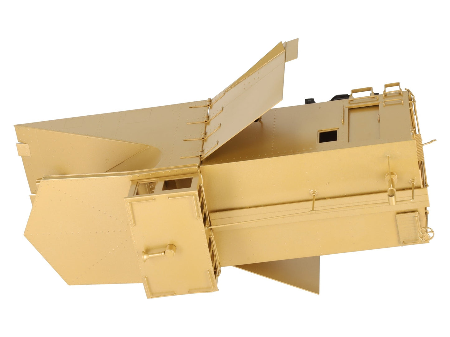NJ Custom Brass RS-637-0 O BRASS G&A Steel Winged Snow Plow -2 Rail-Custom EX/Box