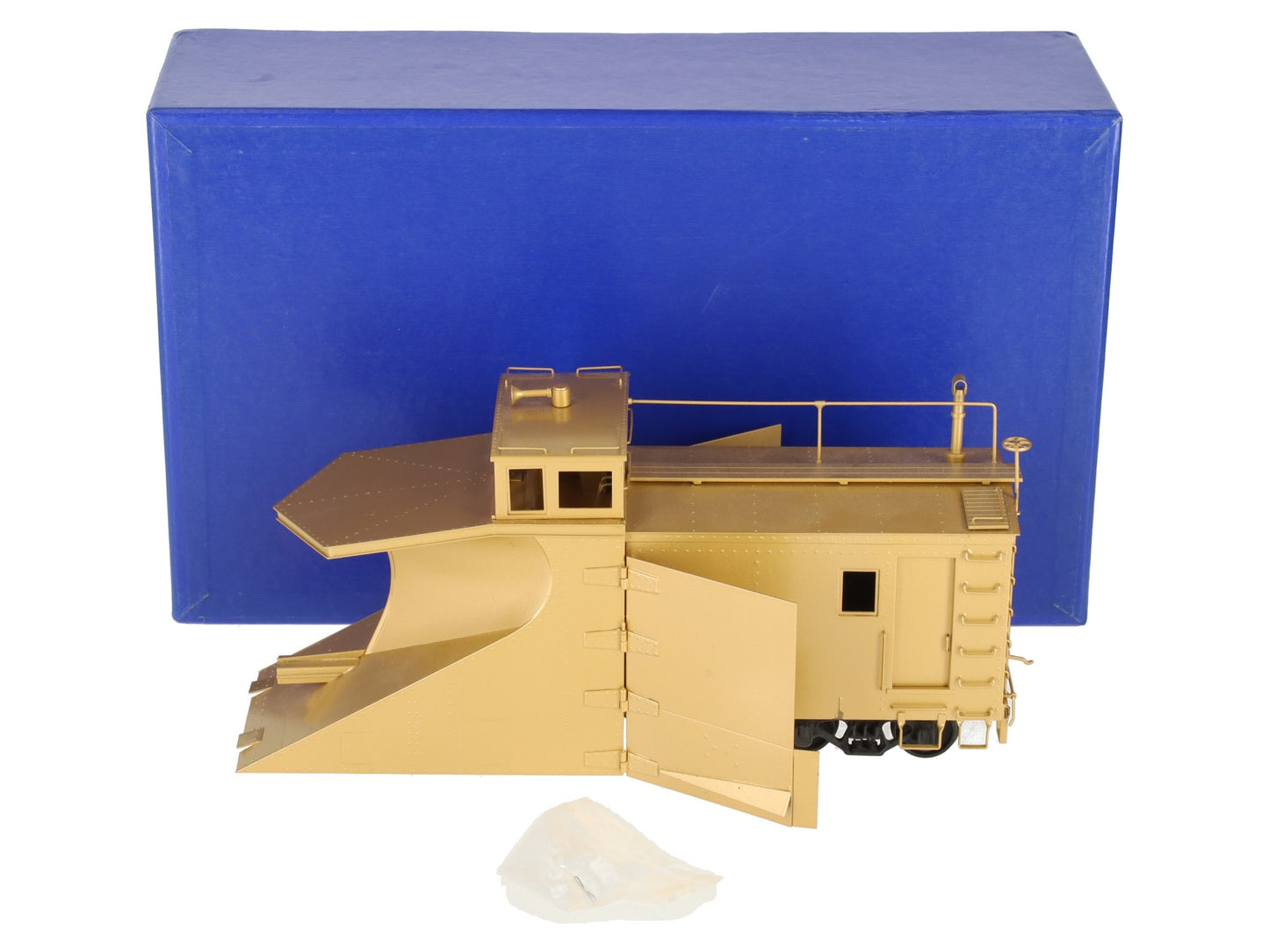 NJ Custom Brass RS-637-0 O BRASS G&A Steel Winged Snow Plow -2 Rail-Custom EX/Box