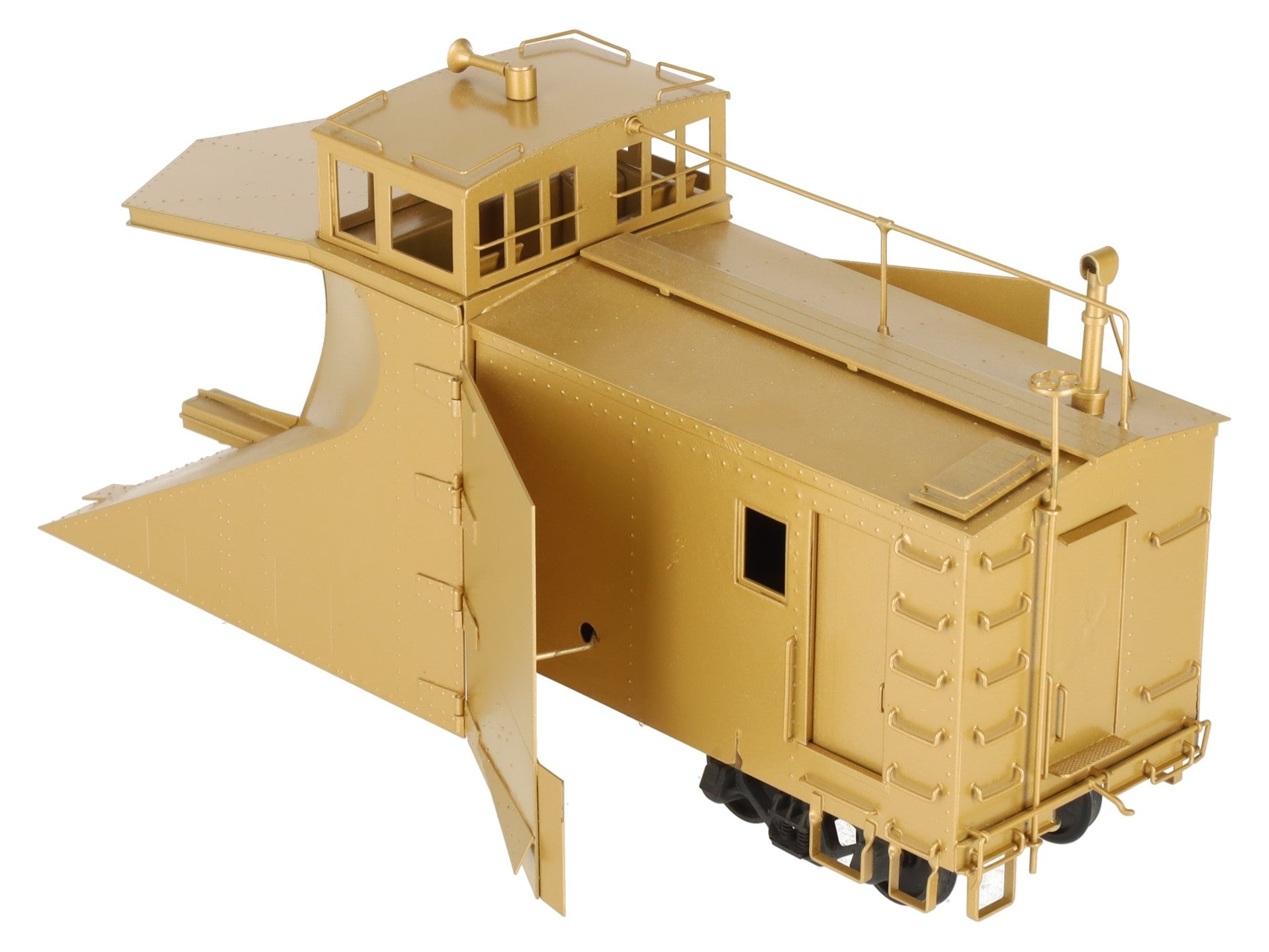 NJ Custom Brass RS-637-0 O BRASS G&A Steel Winged Snow Plow -2 Rail-Custom EX/Box