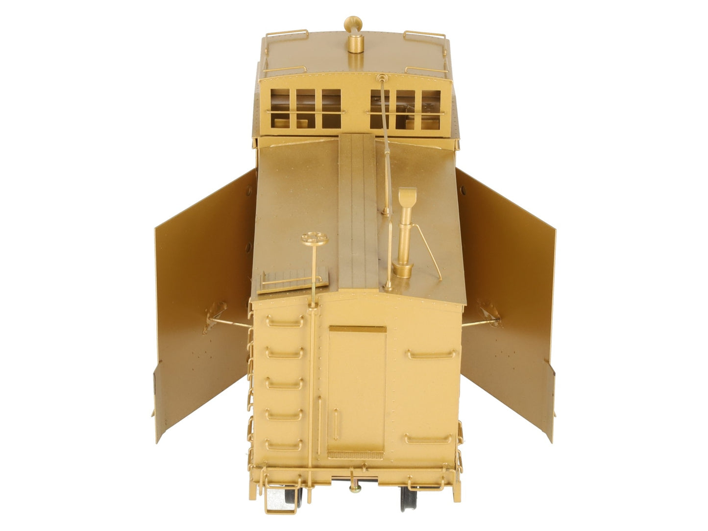 NJ Custom Brass RS-637-0 O BRASS G&A Steel Winged Snow Plow -2 Rail-Custom EX/Box