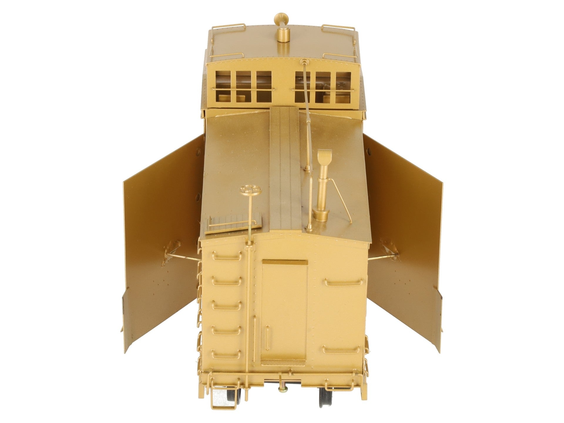 NJ Custom Brass RS-637-0 O BRASS G&A Steel Winged Snow Plow -2 Rail-Custom EX/Box