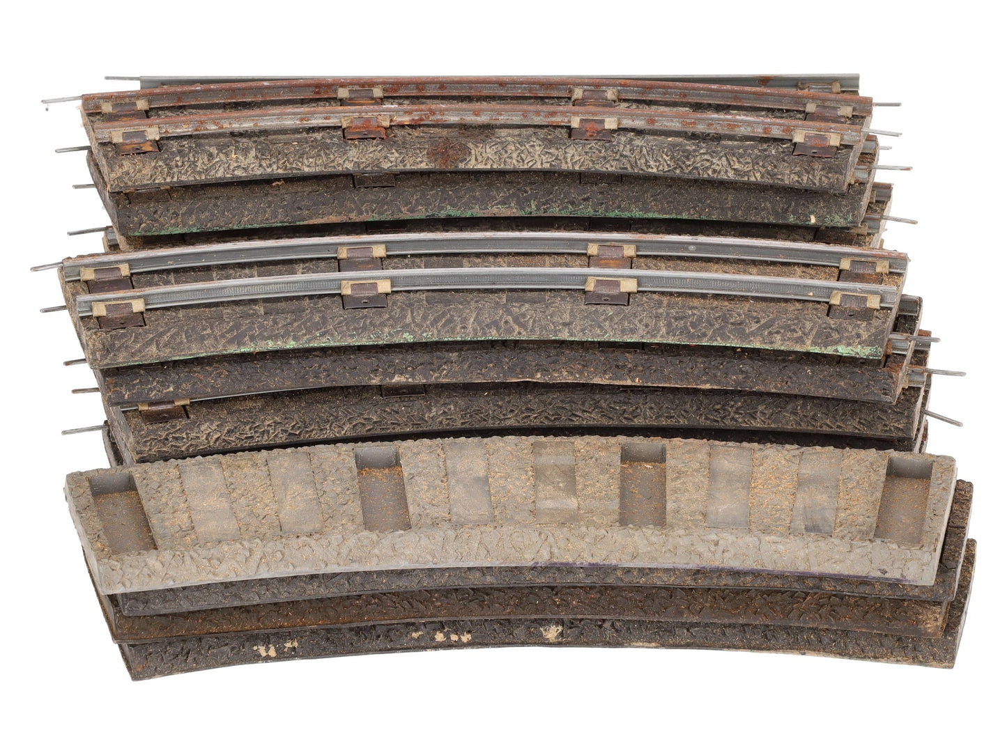 American Flyer Vintage S PW Straight & Curved Roadbed w/ Track # 726 & 727 [19]