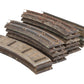 American Flyer Vintage S PW Straight & Curved Roadbed w/ Track # 726 & 727 [19]