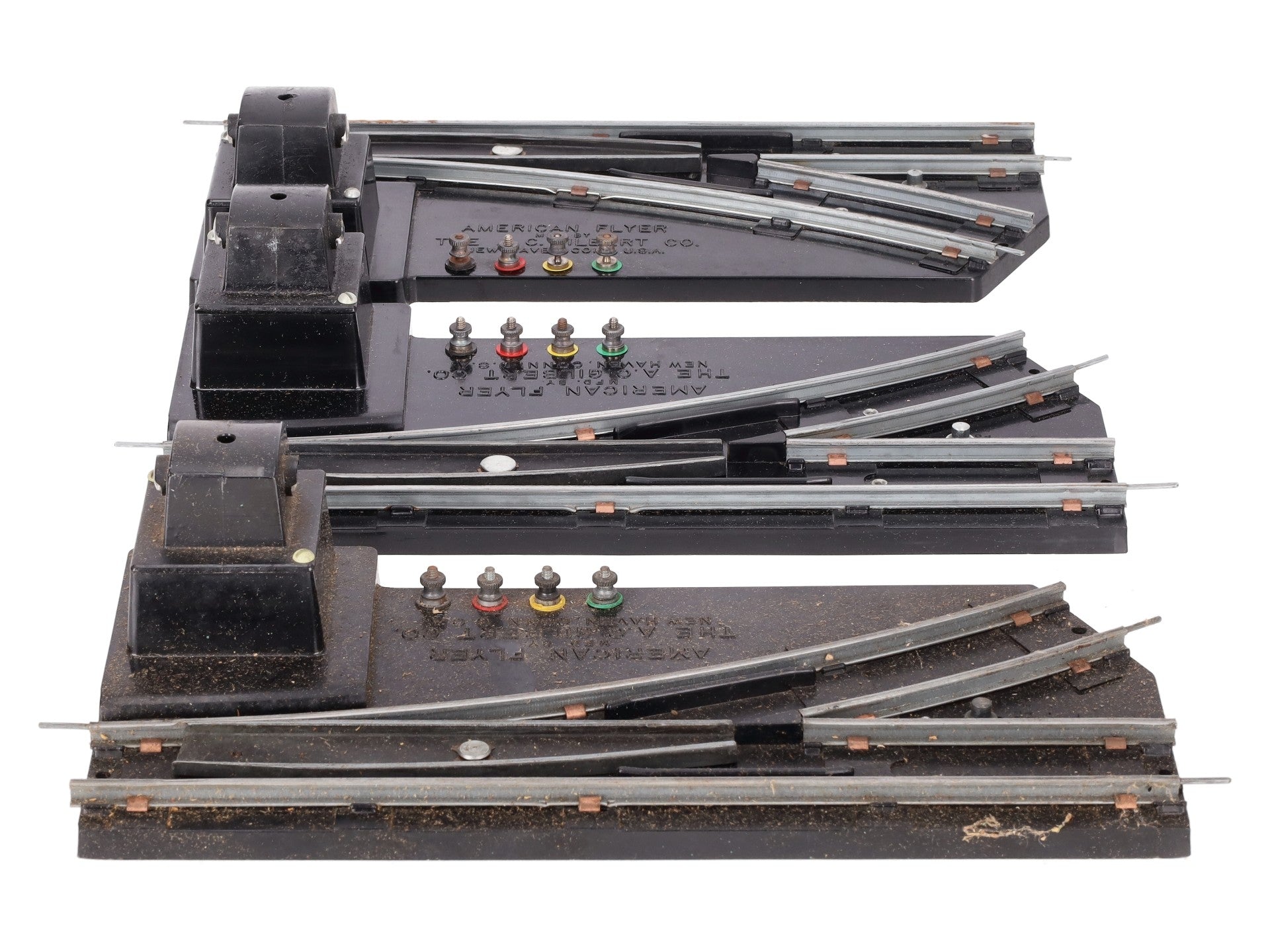 American Flyer Vintage S Postwar Left & Right Track Switches # 720A & 720A [2] VG