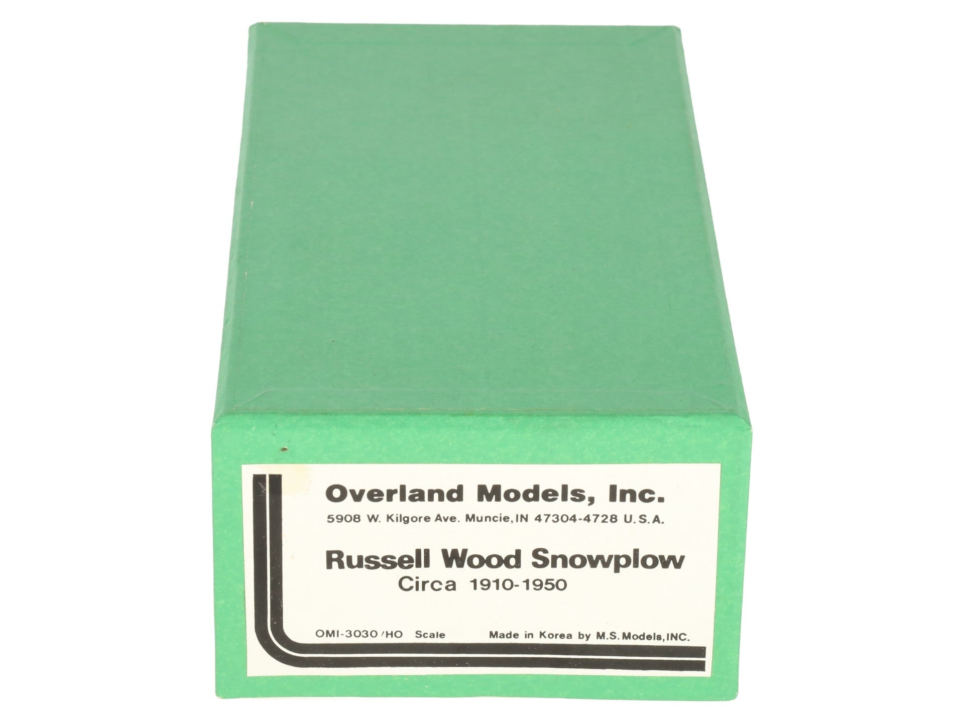 Overland 3030 HO Scale Russell Wood Snowplow EX/Box