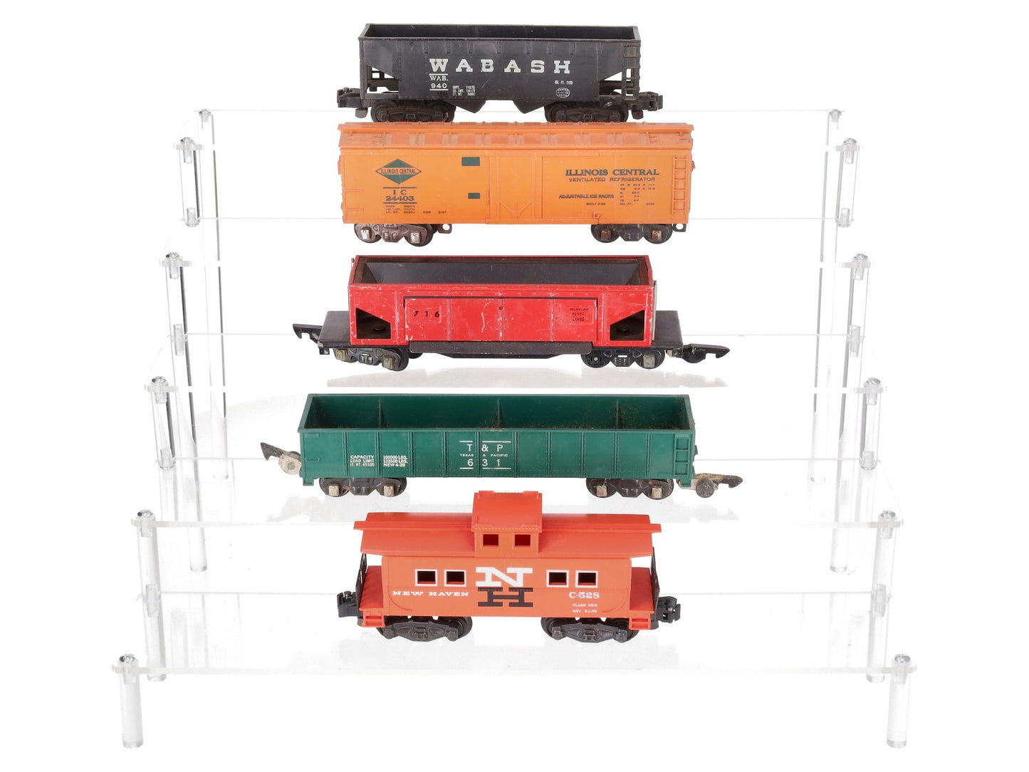 American Flyer Vintage S Postwar Freight Cars # 24403, 631, 716, 940 & C-528 [5] VG