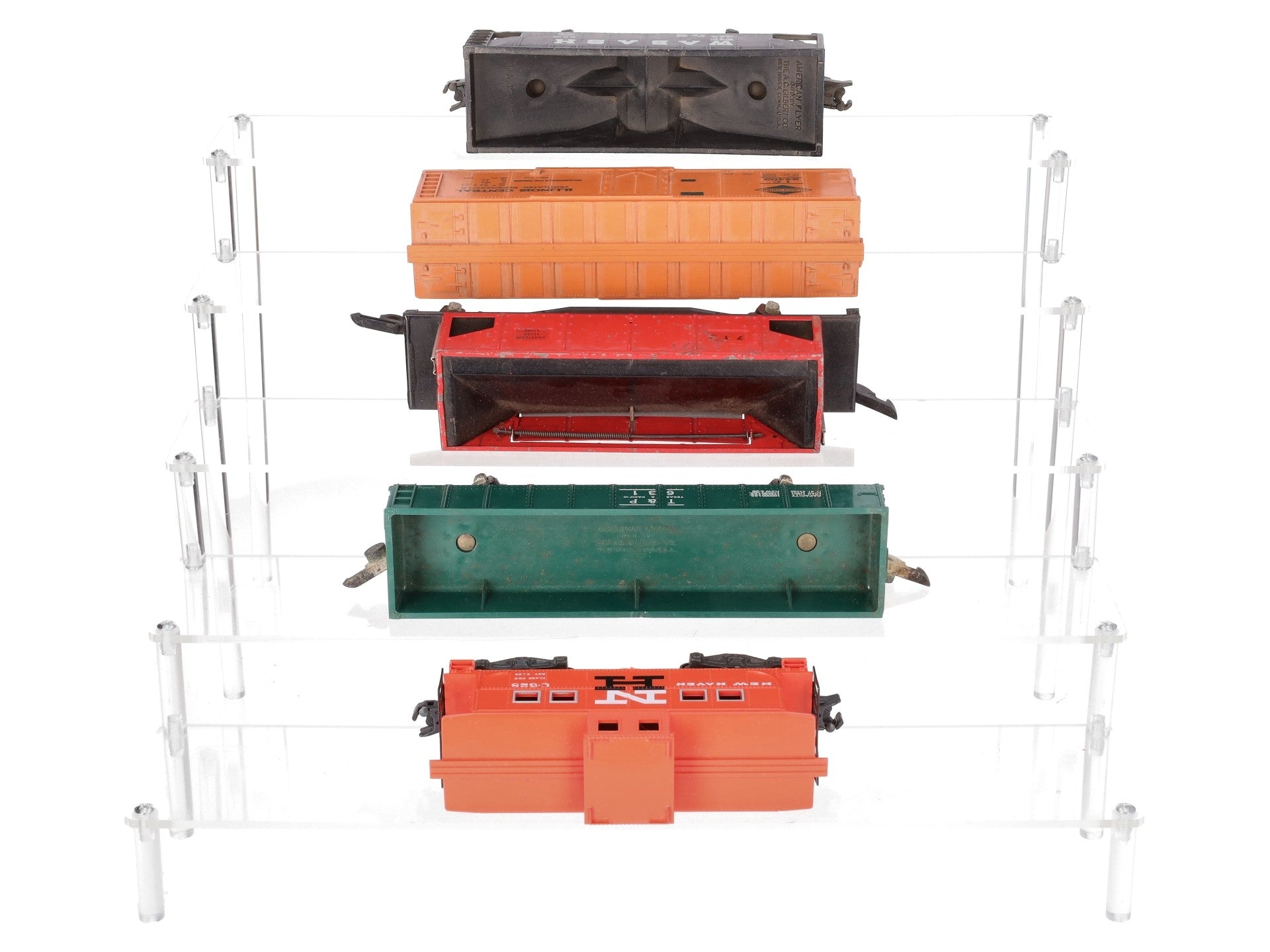 American Flyer Vintage S Postwar Freight Cars # 24403, 631, 716, 940 & C-528 [5] VG