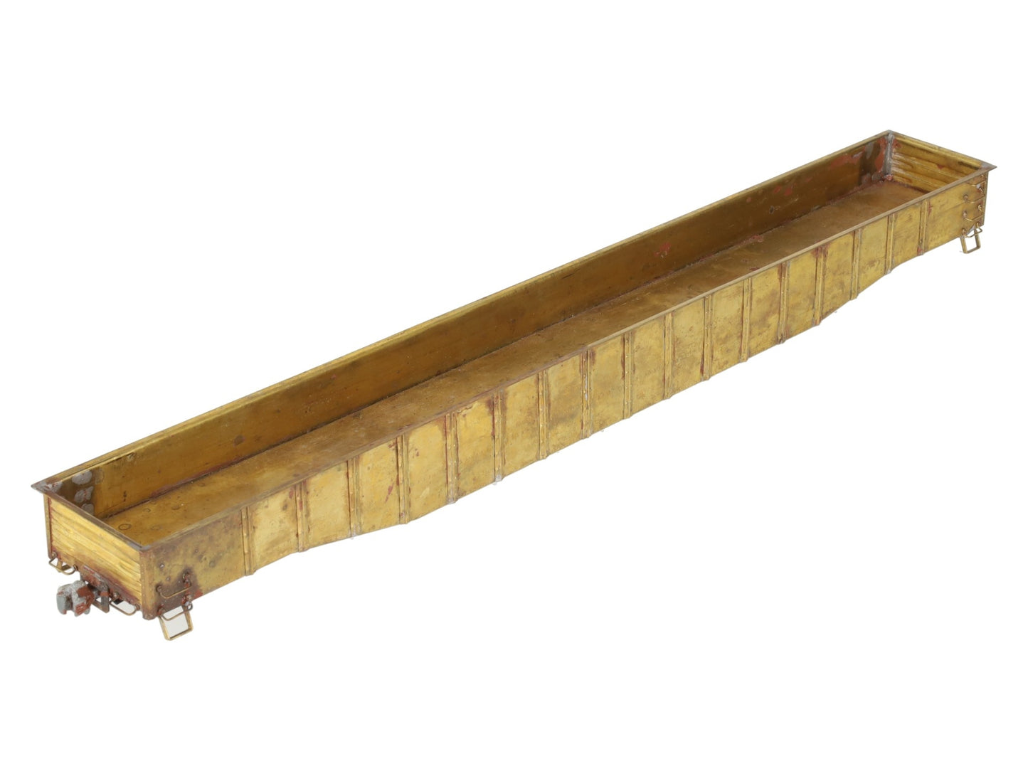 BRASS O Gauge Undecorated Steel Mill 52' Gondola VG