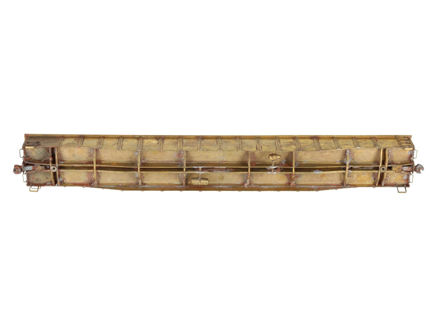 BRASS O Gauge Undecorated Steel Mill 52' Gondola VG