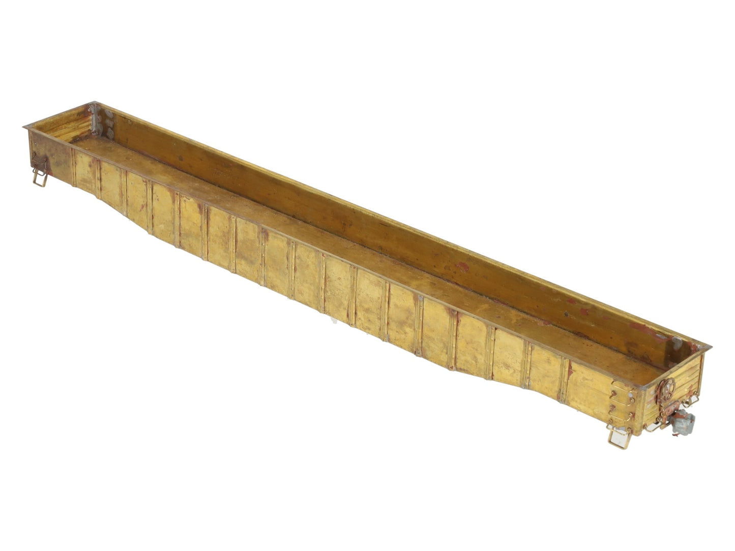 BRASS O Gauge Undecorated Steel Mill 52' Gondola VG