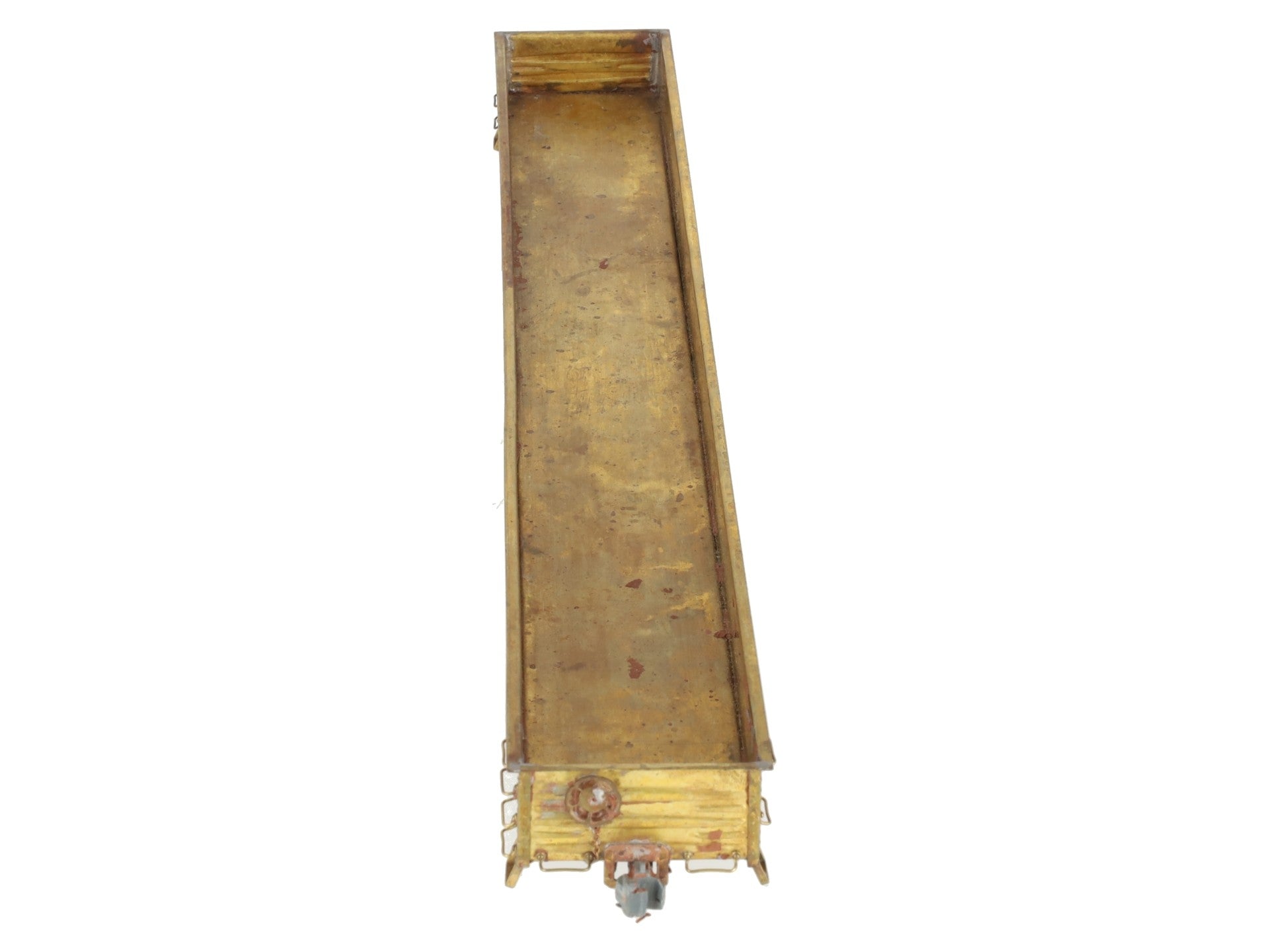 BRASS O Gauge Undecorated Steel Mill 52' Gondola VG