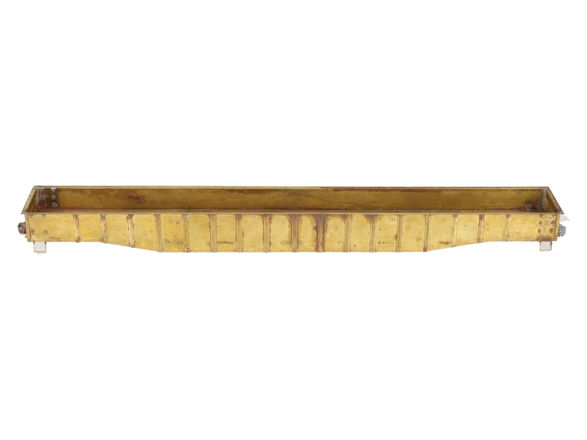 BRASS O Gauge Undecorated Steel Mill 52' Gondola VG