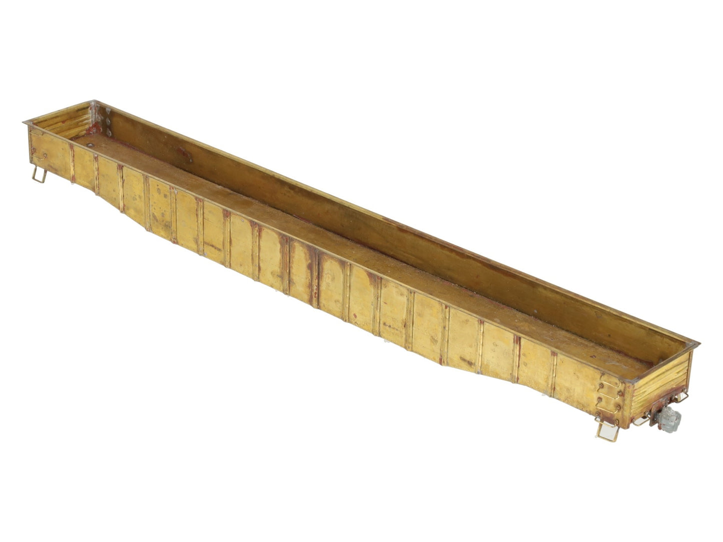 BRASS O Gauge Undecorated Steel Mill 52' Gondola VG