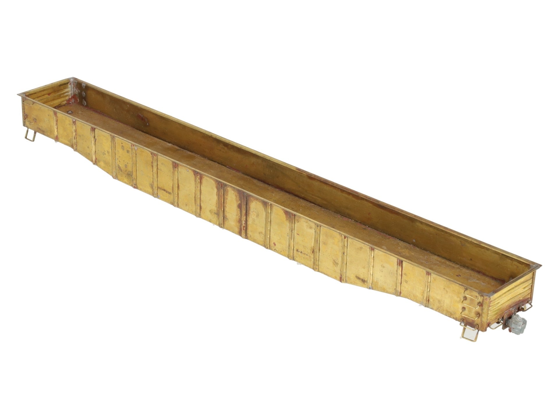 BRASS O Gauge Undecorated Steel Mill 52' Gondola VG