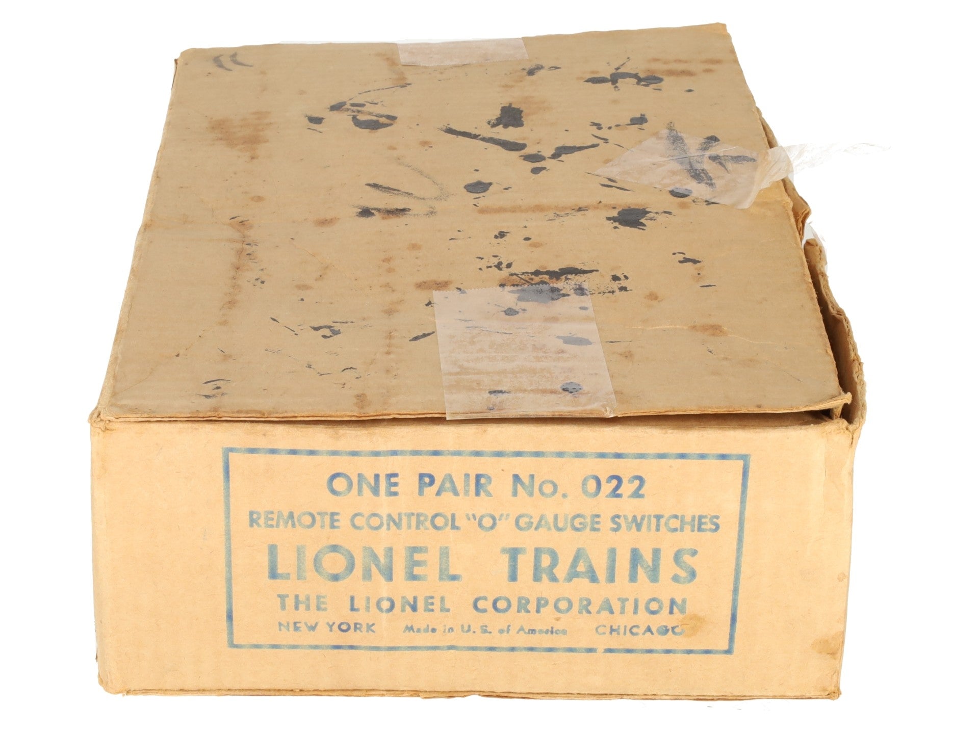 Lionel O22 Vintage O Left-Hand & Right-Hand Electric Remote Switches (Pair of 2) VG/Box