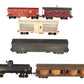 O Gauge Assorted Wooden Freight Cars #8910/220978/95274/993[2-Rail] [6] VG