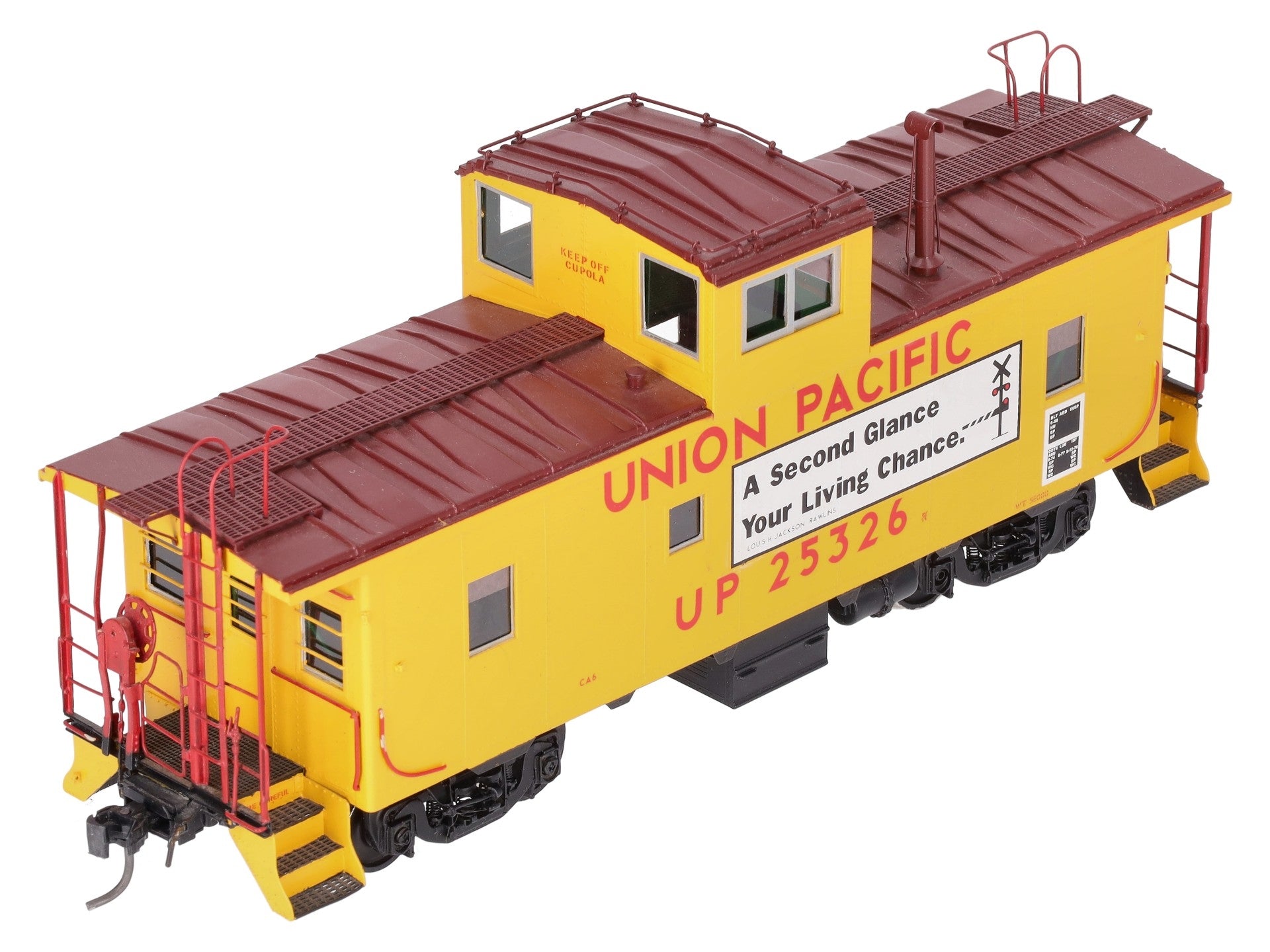 Overland 0706 O Scale Brass UP CA-6 Caboose #25326 (2-Rail) - Factory Painted LN/Box