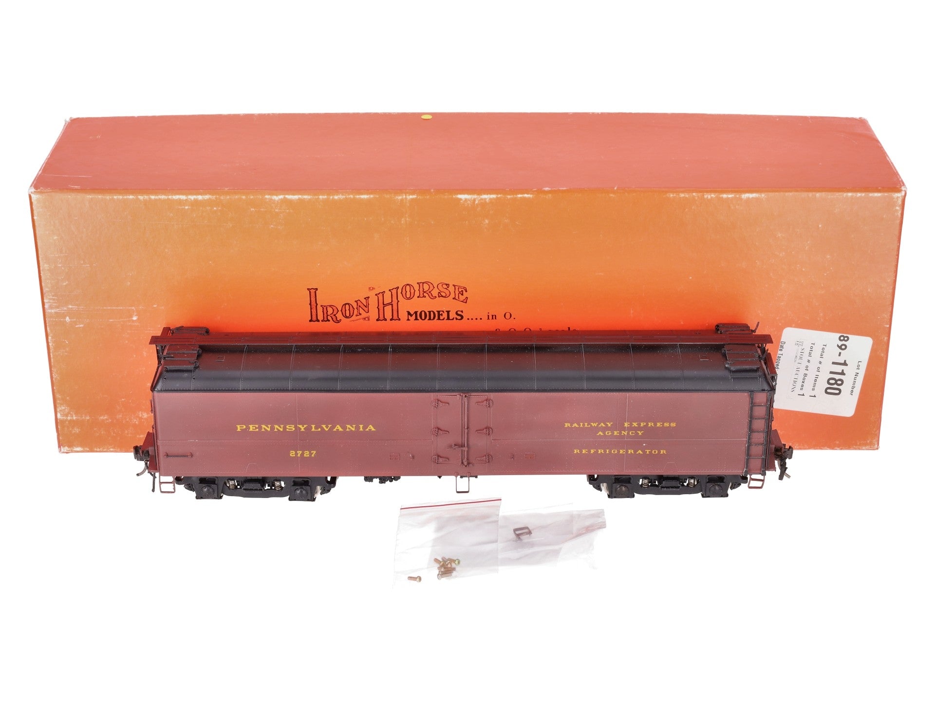 Precision Scale Co. 16123-1 O Brass PRR R50B Express Reefer #2727 (2-Rail) - FP VG/Box
