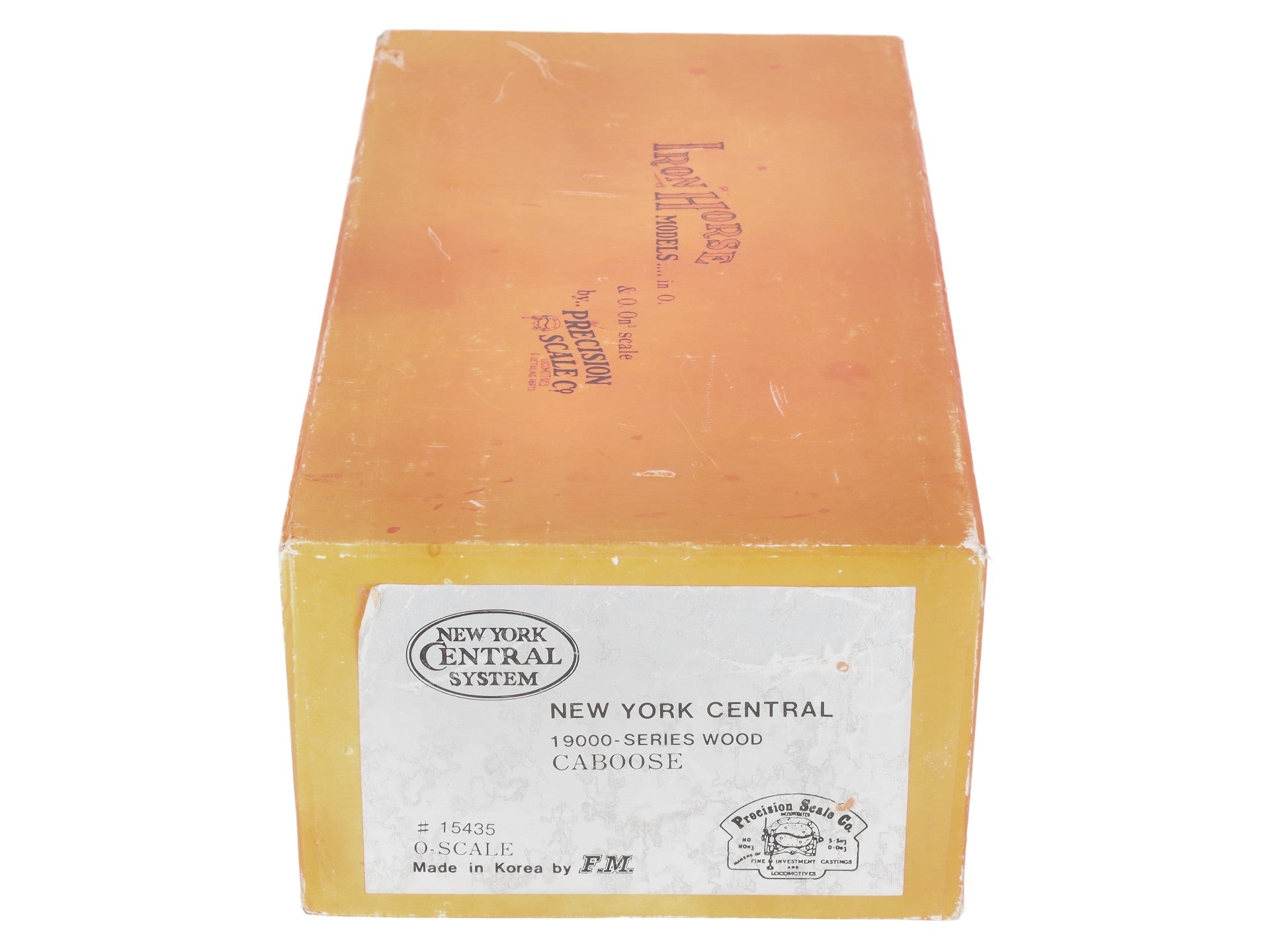 Precision Scale Co. 15435 O Scale Brass NYC 19000-Series Wood Caboose (2-Rail) EX/Box